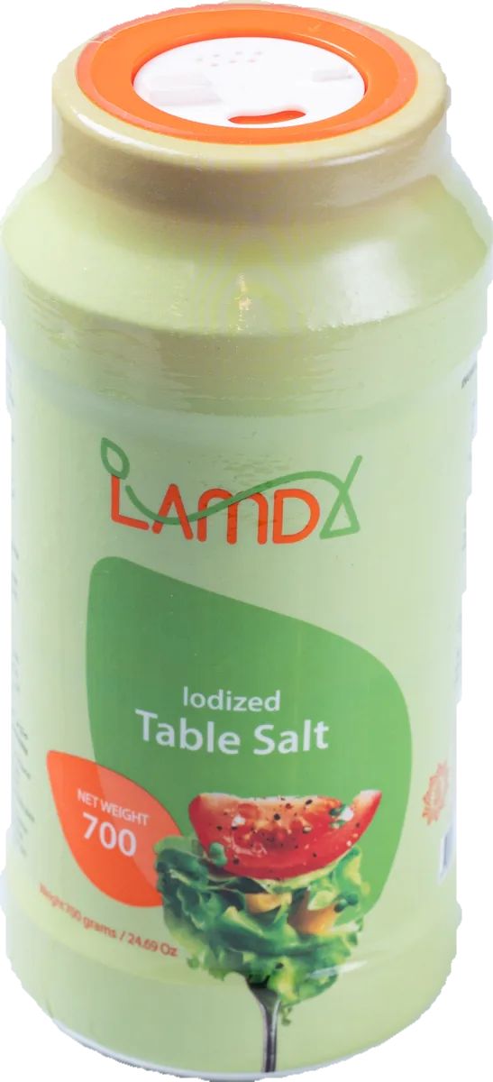 عبوة ملح طعام بعلامة LAMDA