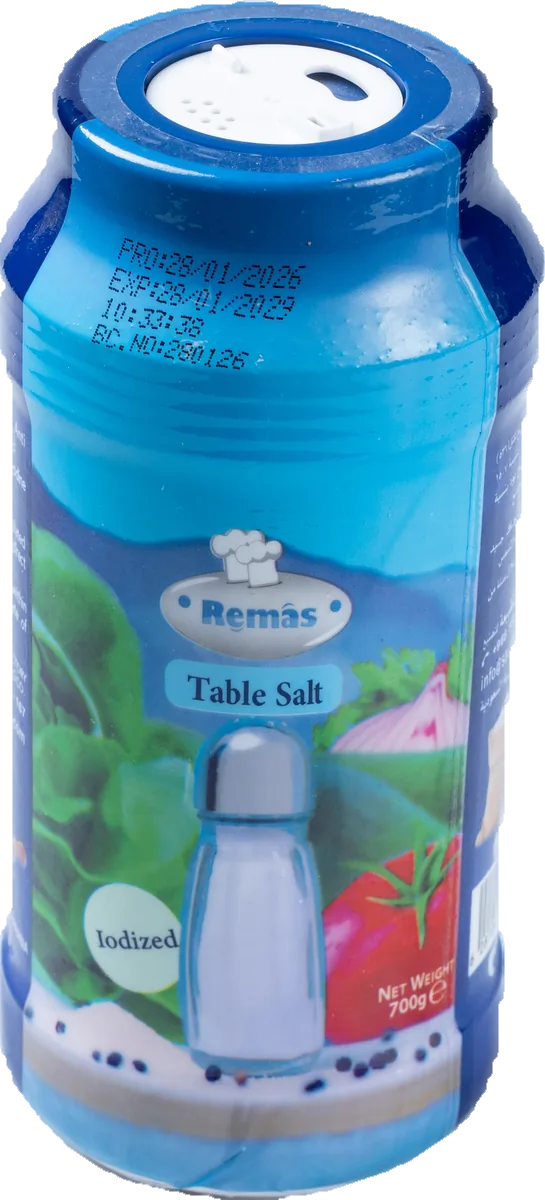 عبوة ملح طعام بعلامة Remas
